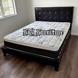 New Queen Bed Frame With Mattress 