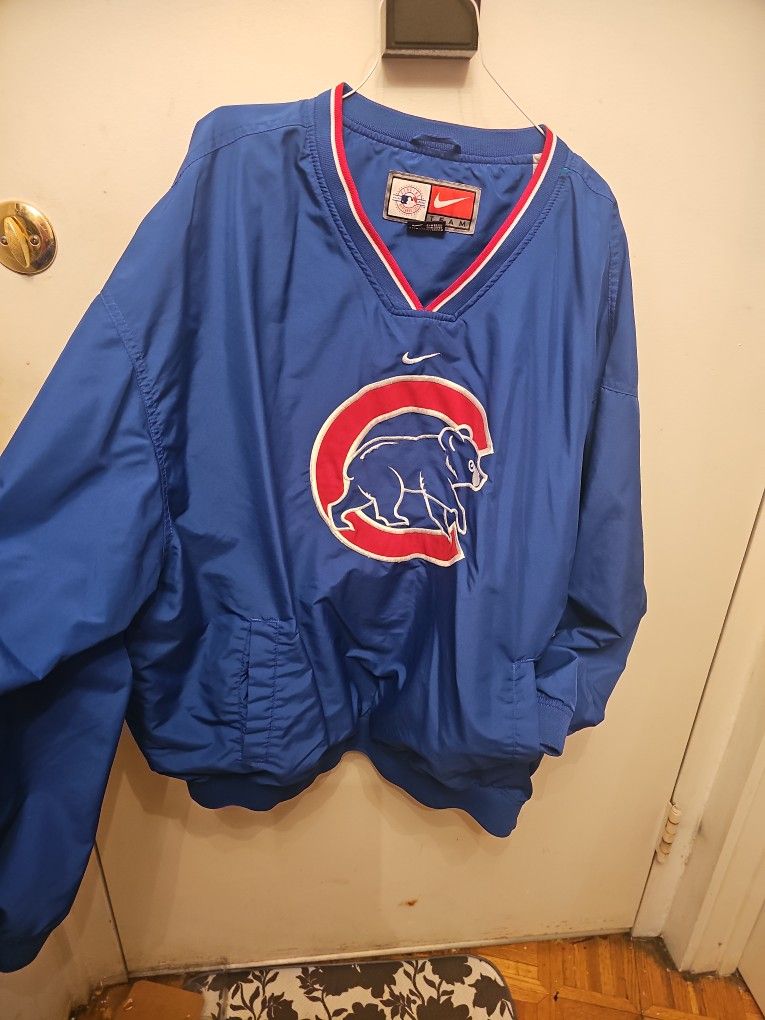 Vintage Xxl Cubs Mlb Nike Pullovr Pet Dmj Free