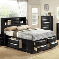 King Captains Bed With Storage. Delivery 