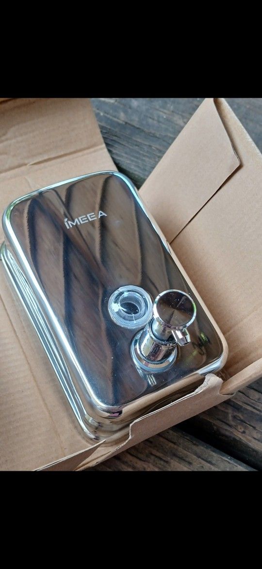 Stainless Steel Soap Dispensers - 2 Units