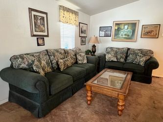 Sofa and matching loveseat
