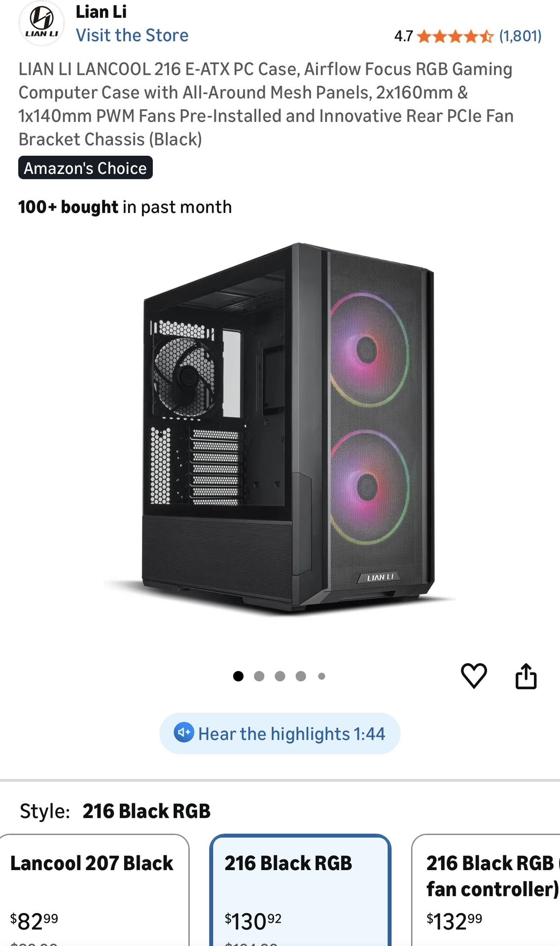 Lian Li ATX PC Case