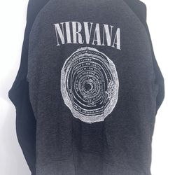 Nirvana Black Sweater Crewneck Size Medium Long Sleeve Sweatshirt