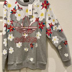 Adidas Pharrell Williams Collab Daisy Floral Sweatshirt 