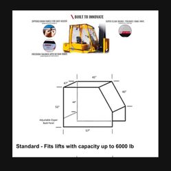 Forklif enclosure COVER super clear
