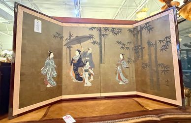 Japanese Silk Screen Art Piece