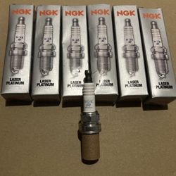 6 Pack Genuine NGK 3199 Laser Platinum Spark Plugs BKR6EQUP for BMW Audi Porsche