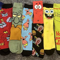 SpongeBob Socks Lot 