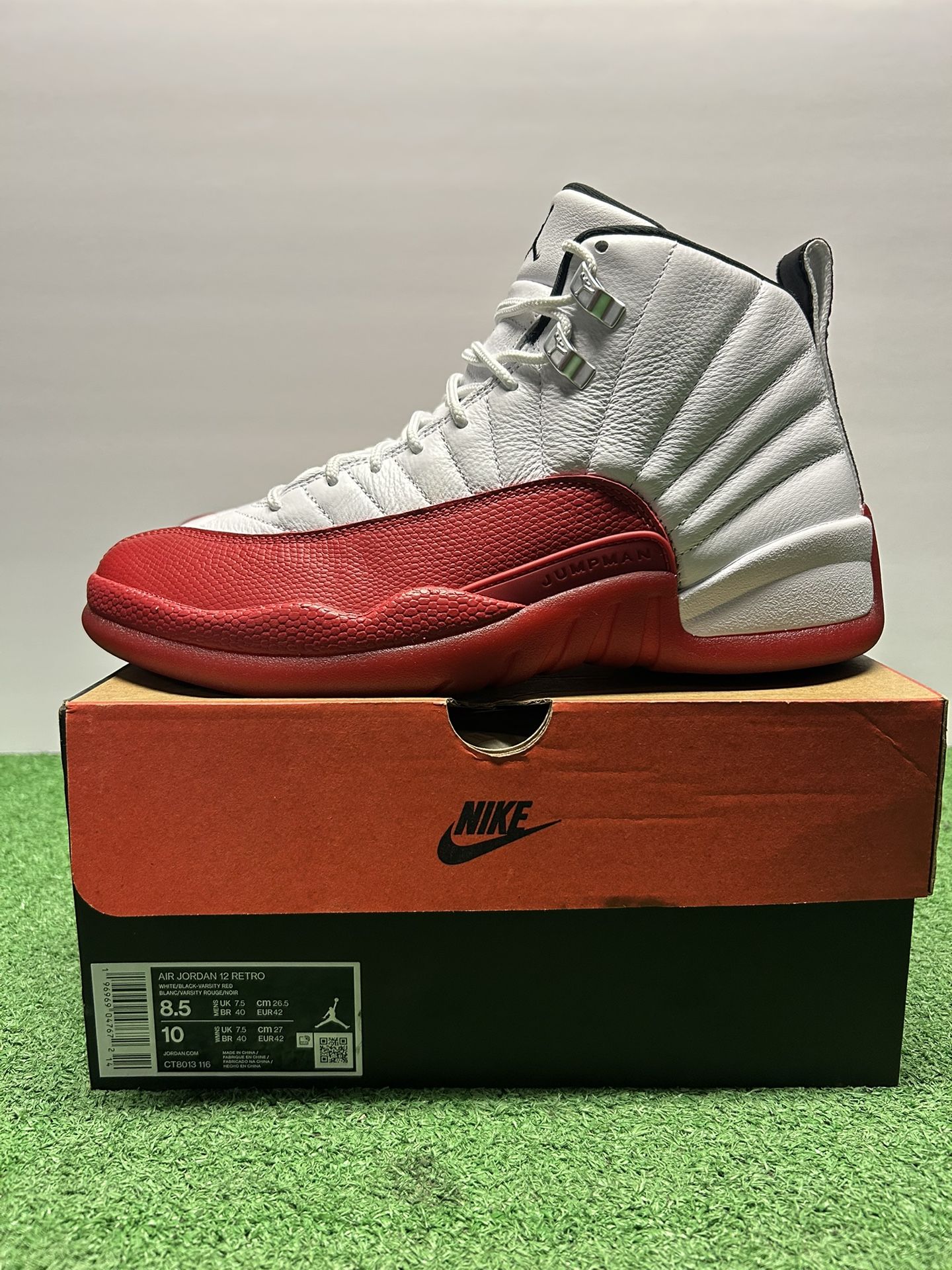 Air Jordan 12 Retro Cherry Size 8.5 Men Shoes