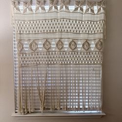 Macrame curtain
