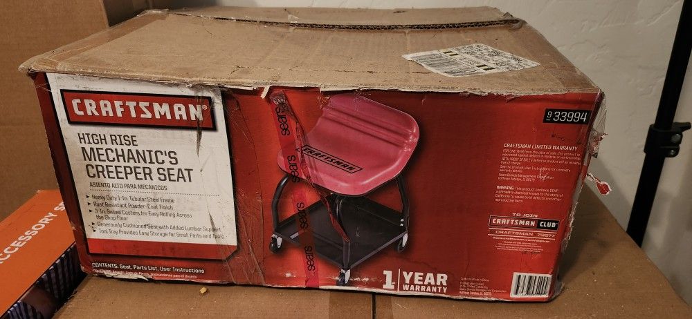 Brand New High Rise Mechanics Creeper Seat