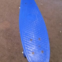 BLUE SKATE BOARD.
