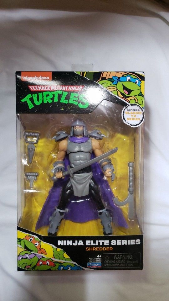  Teenage Mutant Ninja Turtles: Ninja Elite 6 Shredder Figure by  Playmates Toys : Toys & Games