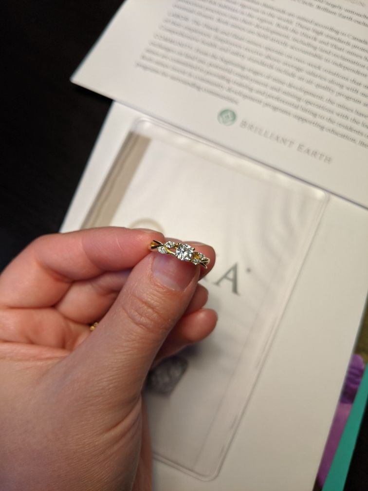 Brilliant Earth Willow Engagement Ring Size 4.25