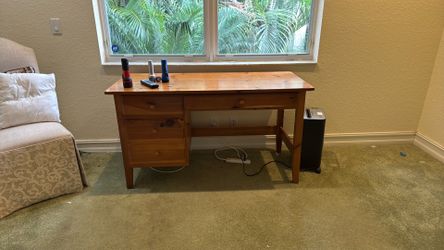 Pine desk, solid wood