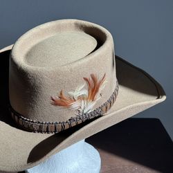 Eddy Bros Wool Cowboy Hat – Size 7 – Western Ranch Style