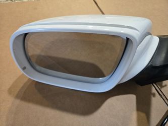 2012 AUDI Q5 POWER FOLDING DRIVER LH SIDE DOOR MIRROR MEMORY WHITE OEM
