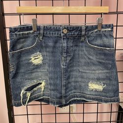 Denim Mini Skirt