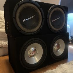 4 12" subs with boxes 