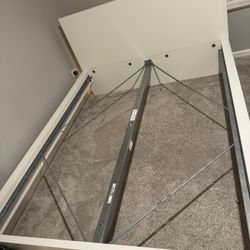 Malm White Queen Bed Frame 