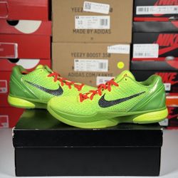 Size 9.5M - Nike Kobe 6 Protro ‘Grinch’ 