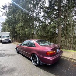 93 Camellia Red EJ1 Honda Civic 