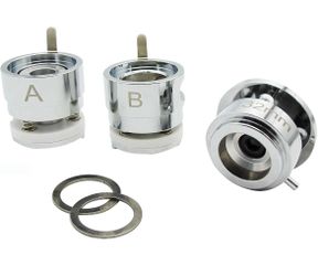 ChiButtons 32mm (1.25) Interchangeable Round Die Moulds-S1 + Free Pin Button Set