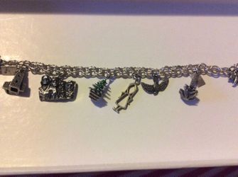 Vintage Sterling silver charm bracelet