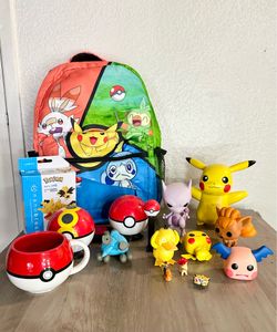 Pokémon Collectors Bundle Lot – Backpack, Mug, Funko Pops, Figures & More!