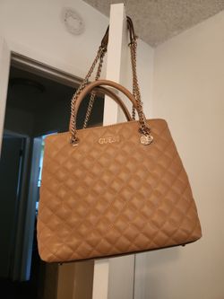 Guess Quilted Satchel Handbag