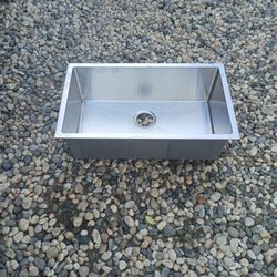 30 In By 18 In Stainless Steel Sink