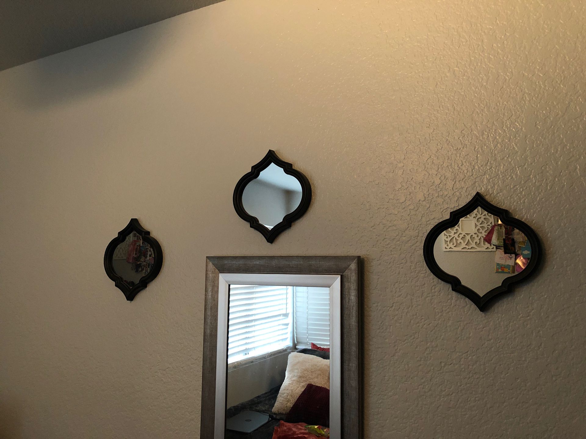 Wall decor mirrors set of 3
