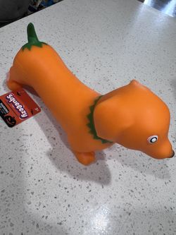 Squeeezy Pumpkin Dog