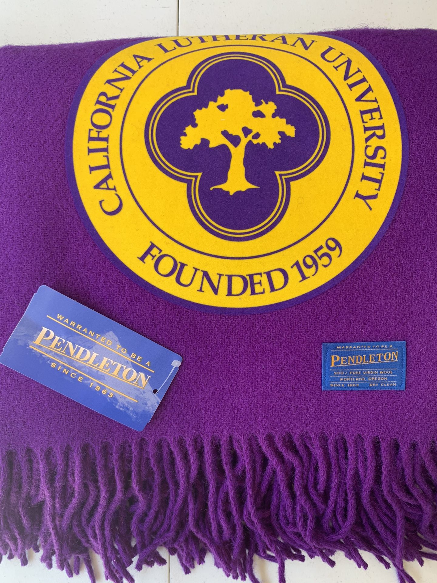 Pendleton California Lutheran University Blanket. Officially licensed Blanket