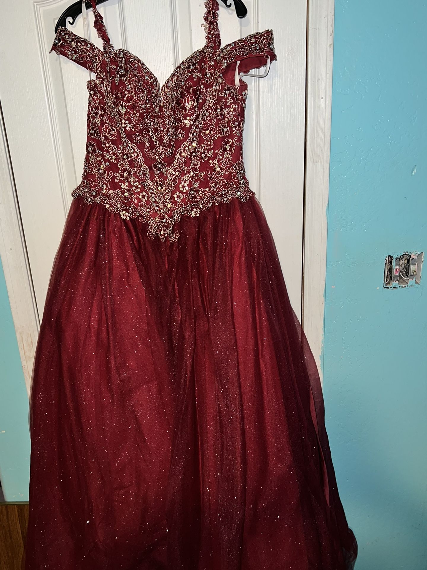 girls quinceanera dress + ring for dress $500 OBO