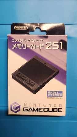 GameCube Memory Card 251 Blocks Official Nintendo - New in Box - Region Free