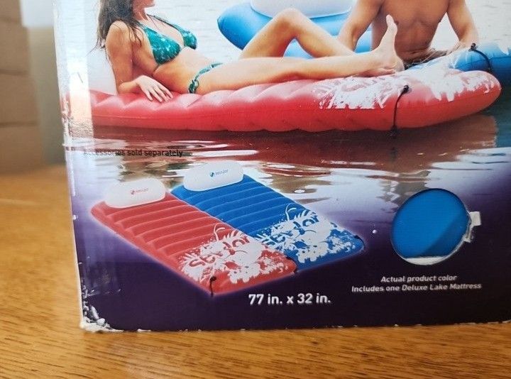 2013 NIB Rare Coleman SEVYLOR Deluxe Lake Mattress Air Tight Float