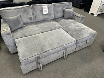 Gray Sofa Sectional Sleeper