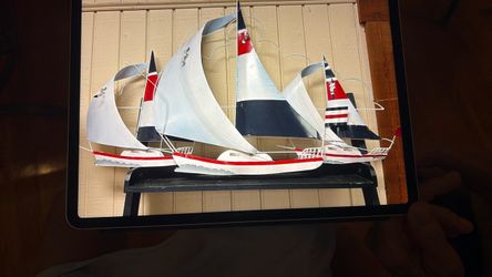Hand made metal boat