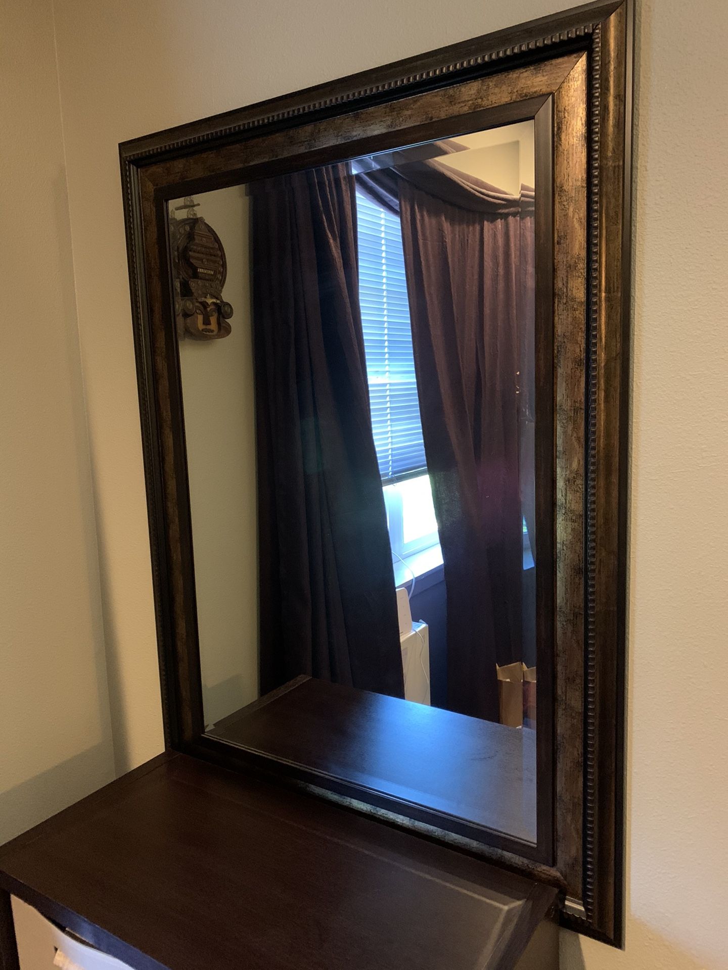 Large wall mirror