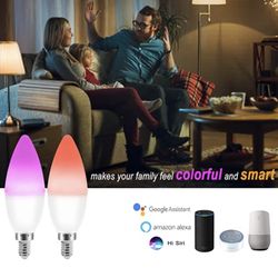 [NEW] 6-Pack Smart WiFi LED Light Bulbs Color Changing RGB 