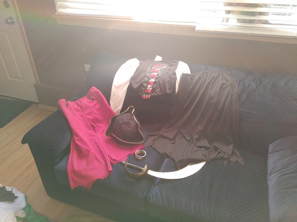 Pirate Halloween Costume, Variety Of Accessories
