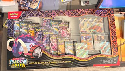 Pokemon Paldean fates Great tusk ex box