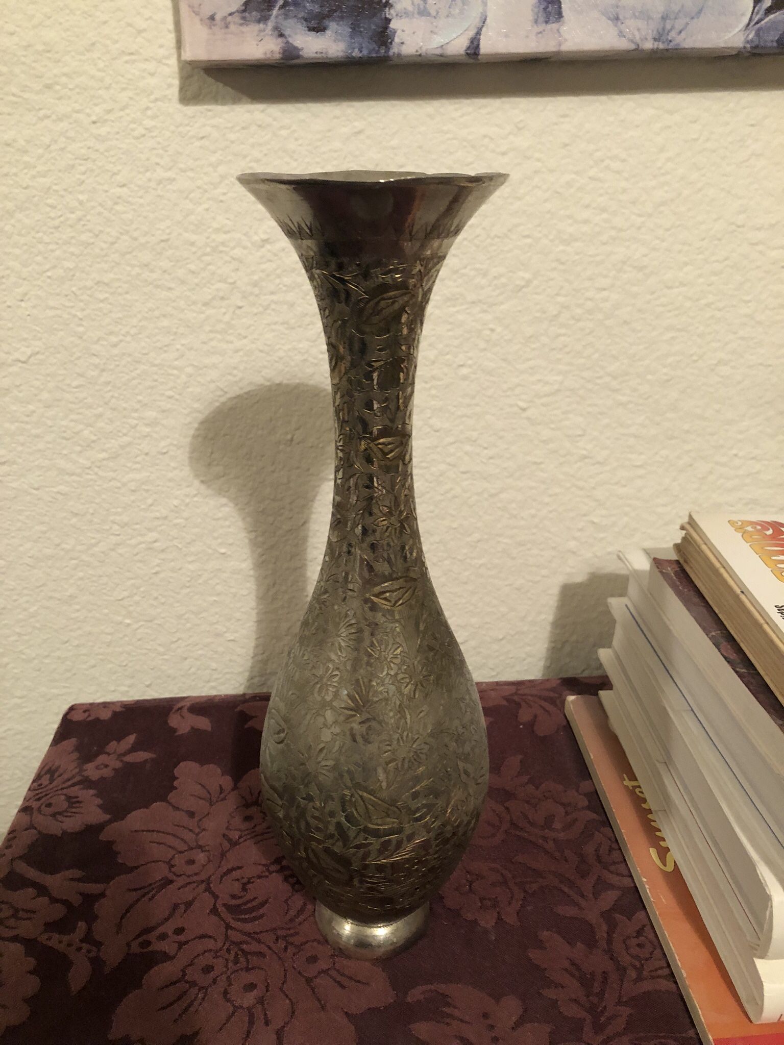 Vintage India Brass Vase