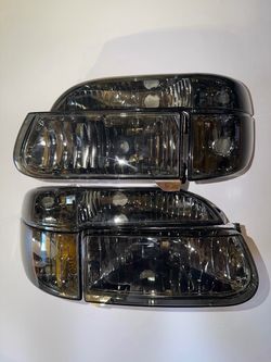 95-01 Ford Explorer 1997 Mercury Mountaineer Smoked Headlights