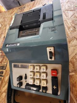 Olivetti Adding Machine vintage circa 1950's 1960's