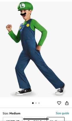 Child Medium Luigi Costume Halloween