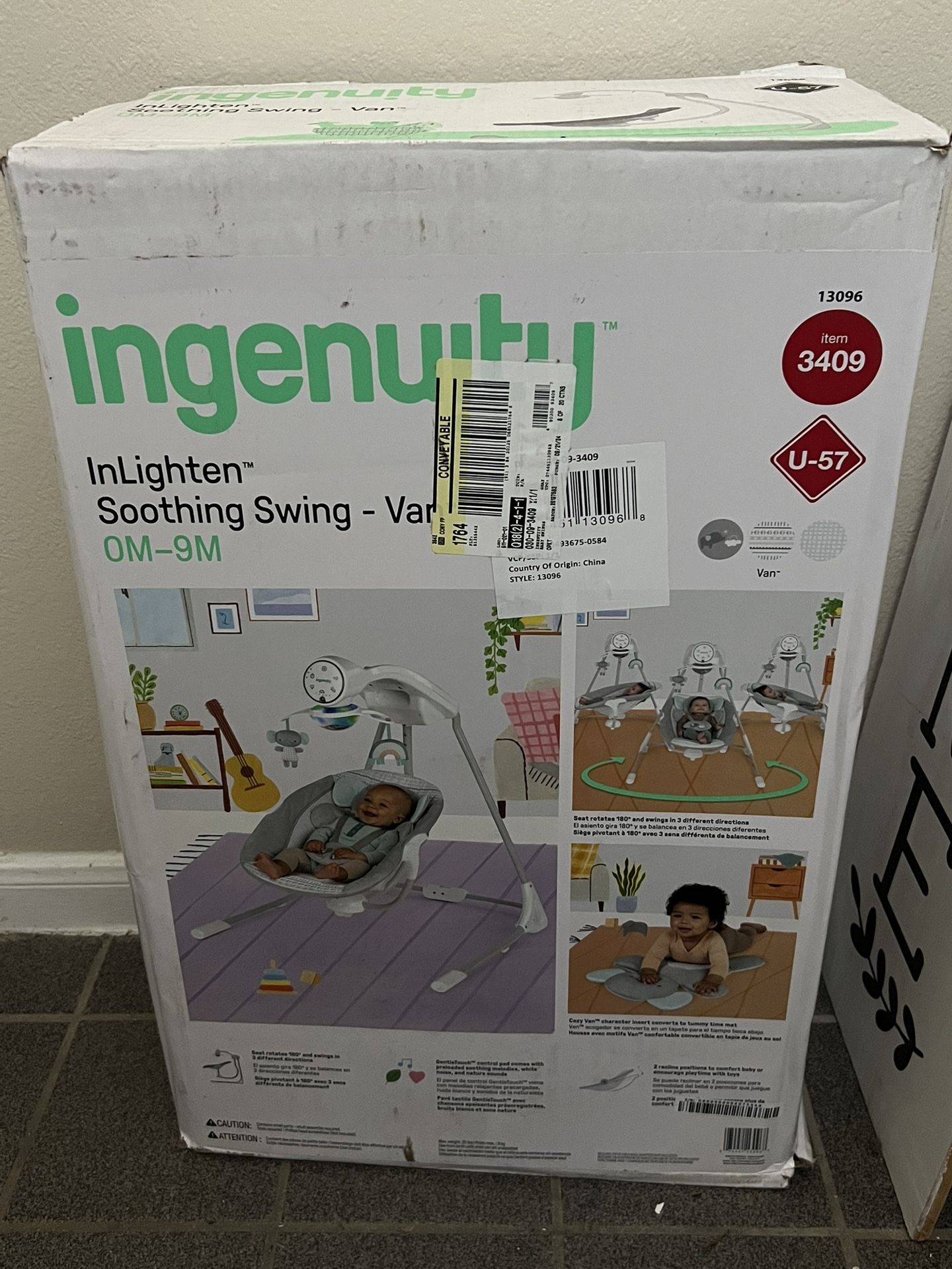 Ingenuity InLighten Soothing Swing - Van