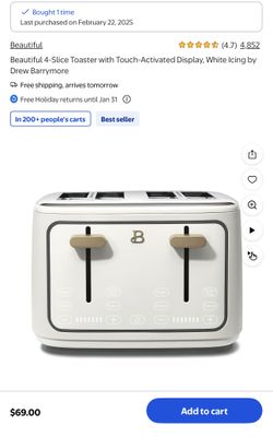 4 Slice Toaster $25