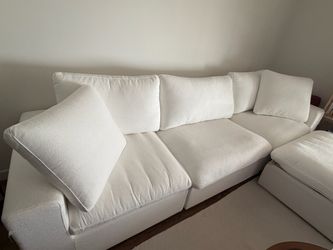 White modular couch, move out sale! Willing to negotiate price